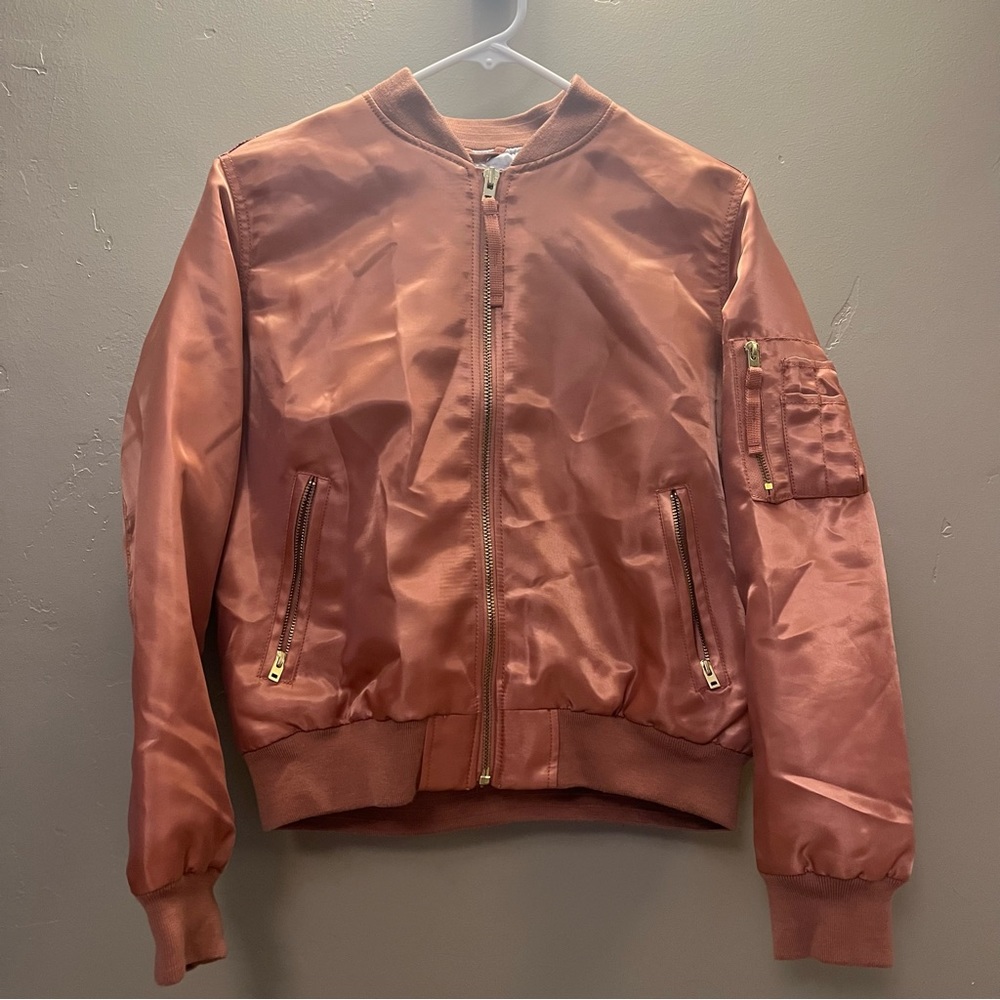 GAP Rose-gold Bomber Jacket